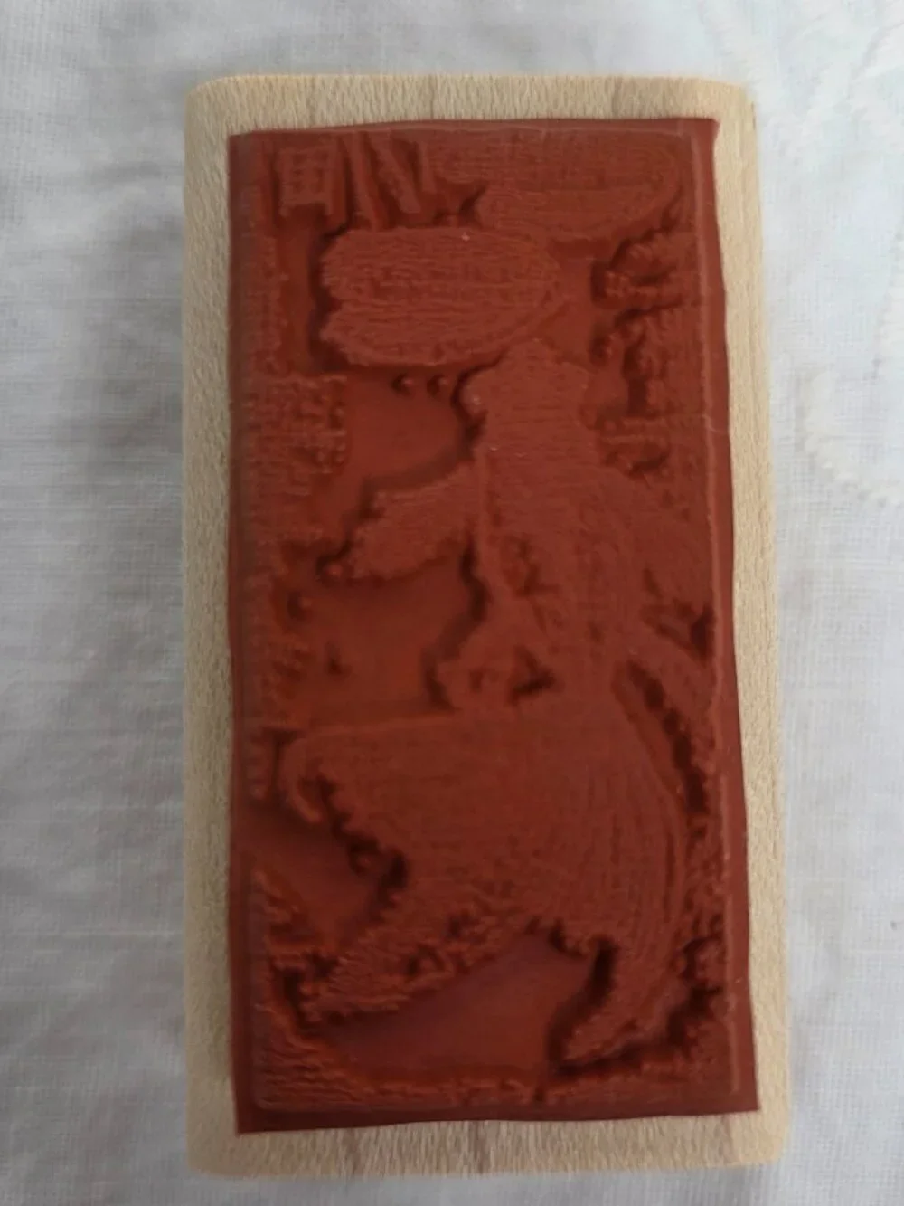 Vintage Stampin Up Oriental Brush Strokes Set of 4Wood Block Stamps 2004 CardArt